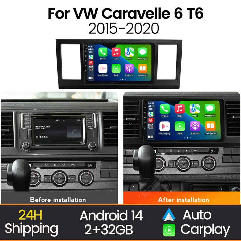 

Автомагнитола MEKEDE Android Auto Carplay для VW Volkswagen Caravelle 6 T6 2015-2020, мультимедийный видеоплеер, навигация, GPS, WIFI, BT