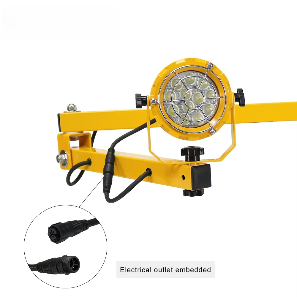 Newly designed swing arm Led work light 20W 30W 50WLed dock light for warehouse trailer dock lighting