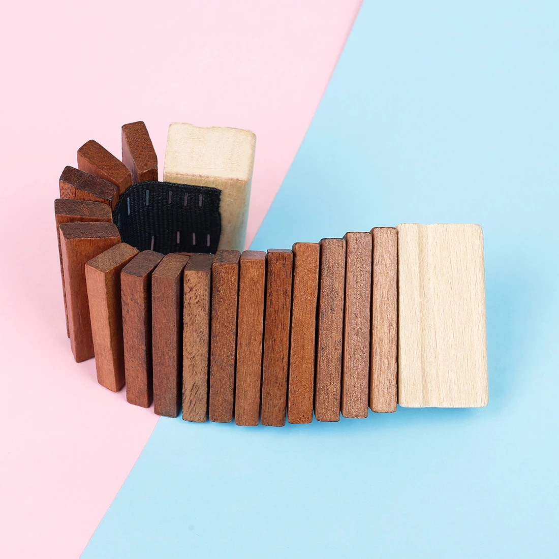 Orff-Musikinstrument, Holz-Zahnbalken-Kastagnetten, Percussion-Instrument aus Holz für die frühe Musikpädagogik