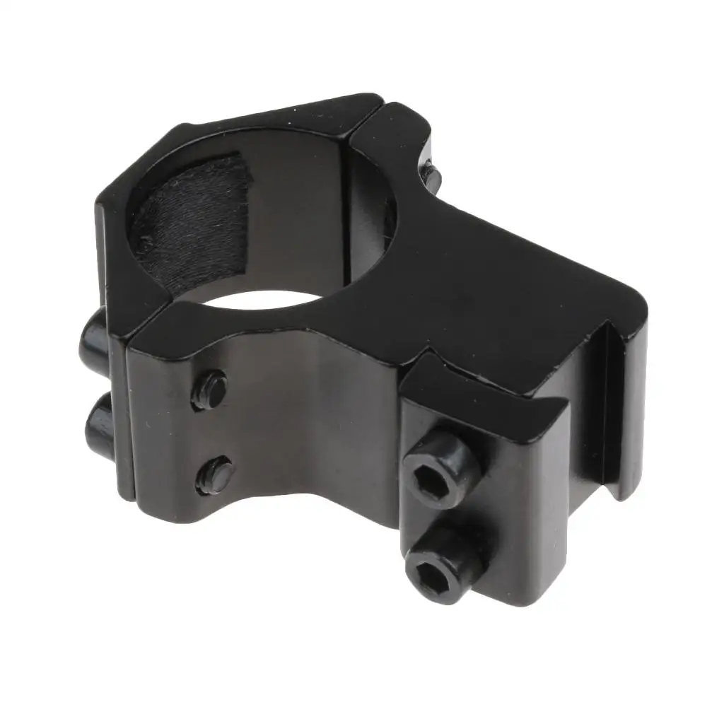 Secure Flashlight Scope Mount Holder High Profile 25.4mm Bracket Ring Clamp for Scope Fits 11mm Dovetail Rail