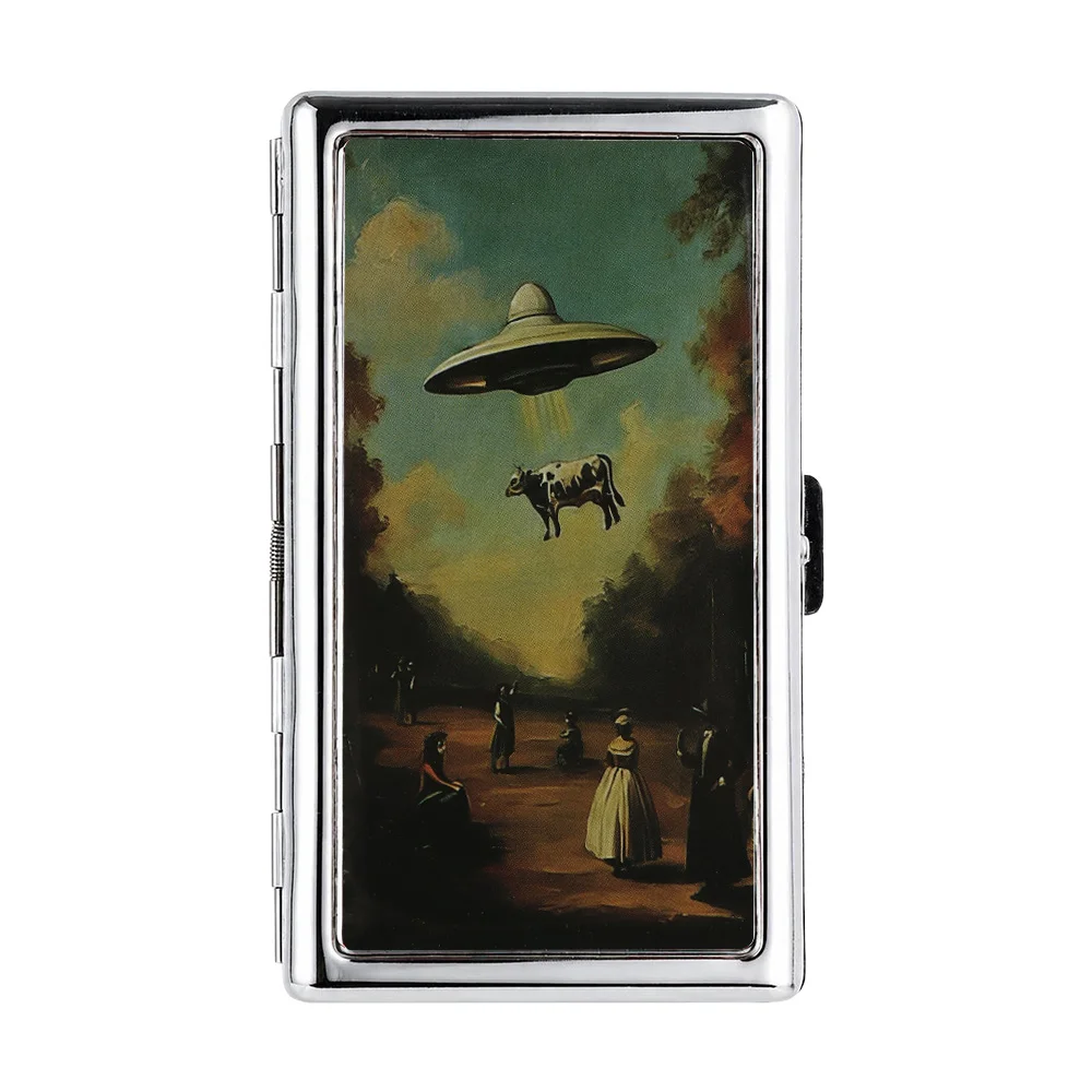Vintage-Stil Kartenetui aus Metall Einfach zu Verschließendes Metalletui Vielseitiges Design Multifunktionaler Kartenhalter