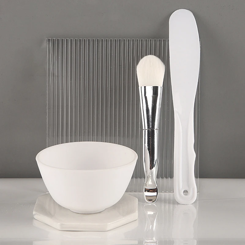 Juego de 5 uds de cuencos para máscara Facial DIY, pegamento suave de silicona, cuenco de diafragma hecho a la belleza, maquillaje de belleza para Spa, juego de herramientas para el cuidado de la piel