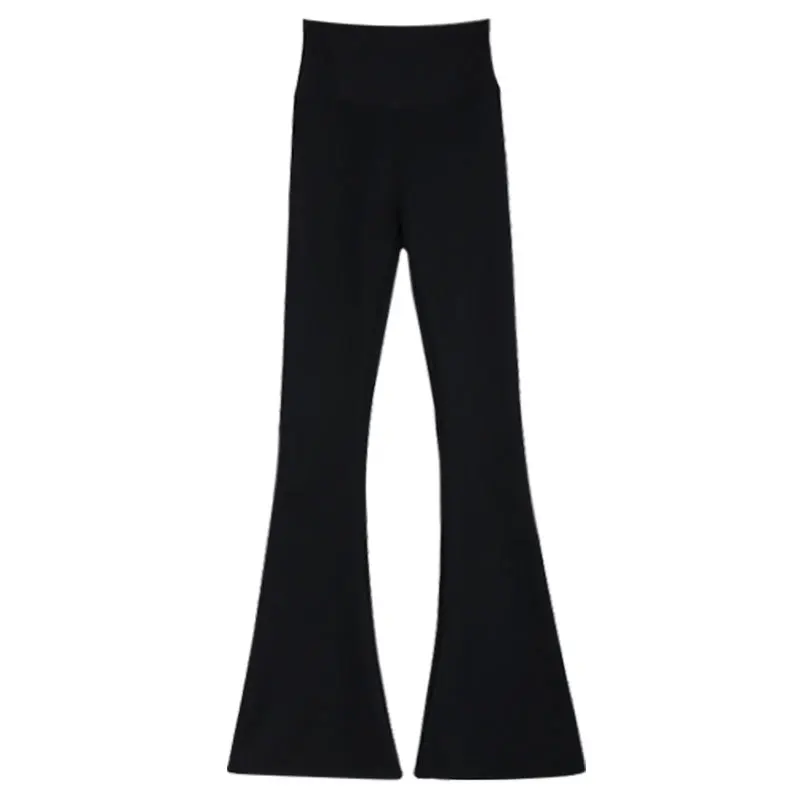 여성용 하이웨이스트 안감 있는 아크스킨 요가 팬츠 봄 가을 2025 신상 피트니스 바지 힙업 플레어 레깅스