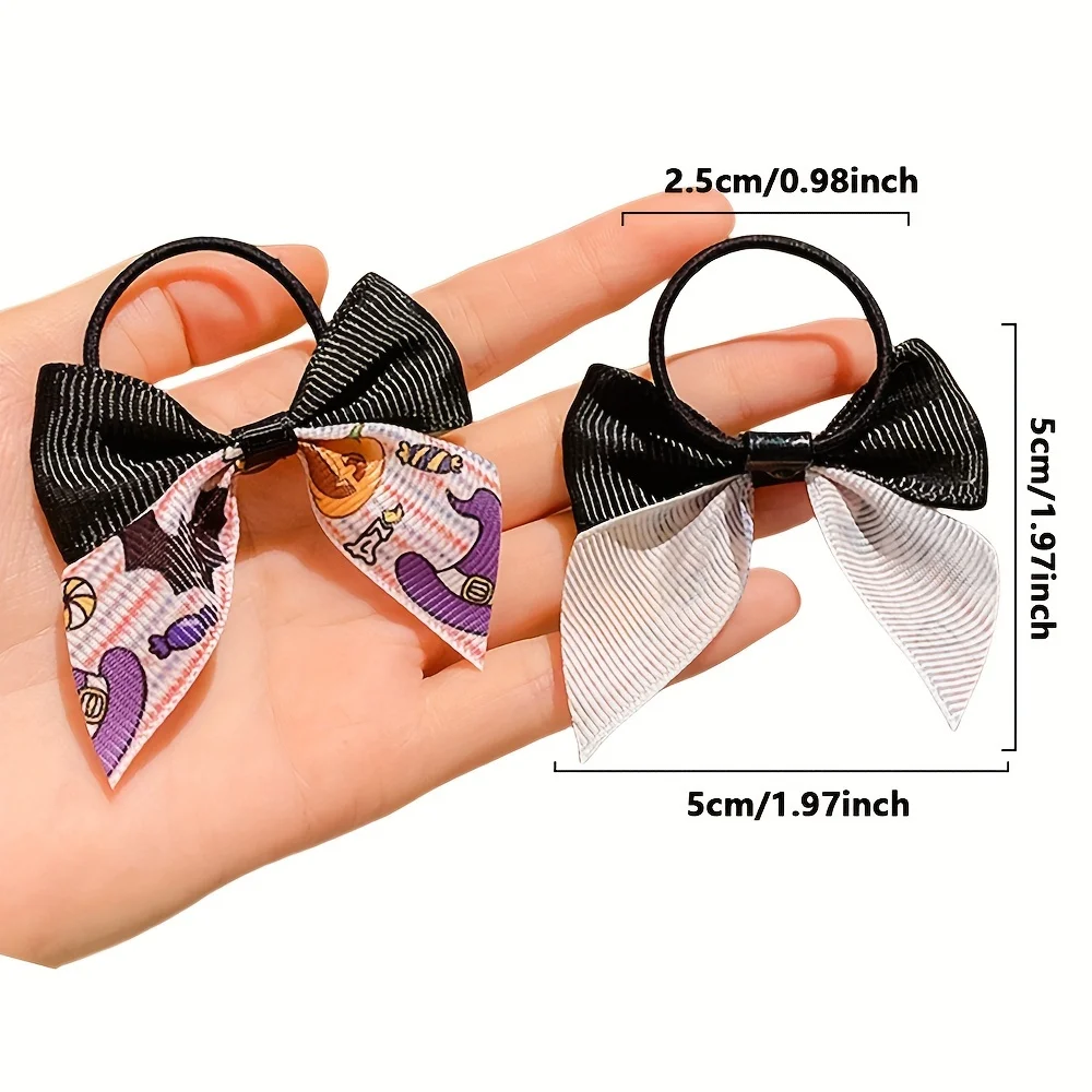 20 Pieces of Halloween Funny Bow Ties, Halloween Gifts Suitable for Girls