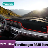 Para Changan CS35 Plus 2021 2022 2023 2024 cubierta para salpicadero de coche alfombrillas parasol evitar almohadilla de luz instrumento alfombra funda Accesorios