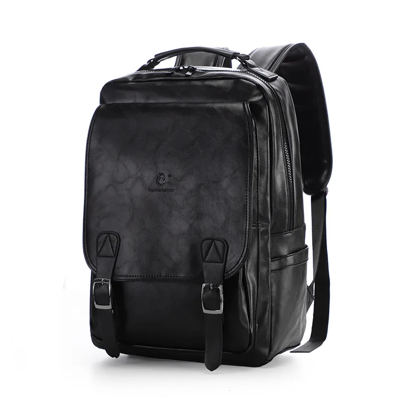 

Men PU Backpack Large Capacity Retro Outdoor Leisure Children Backpacks for Boy School Bag Travel Bags Sports Backpacks Mochila
