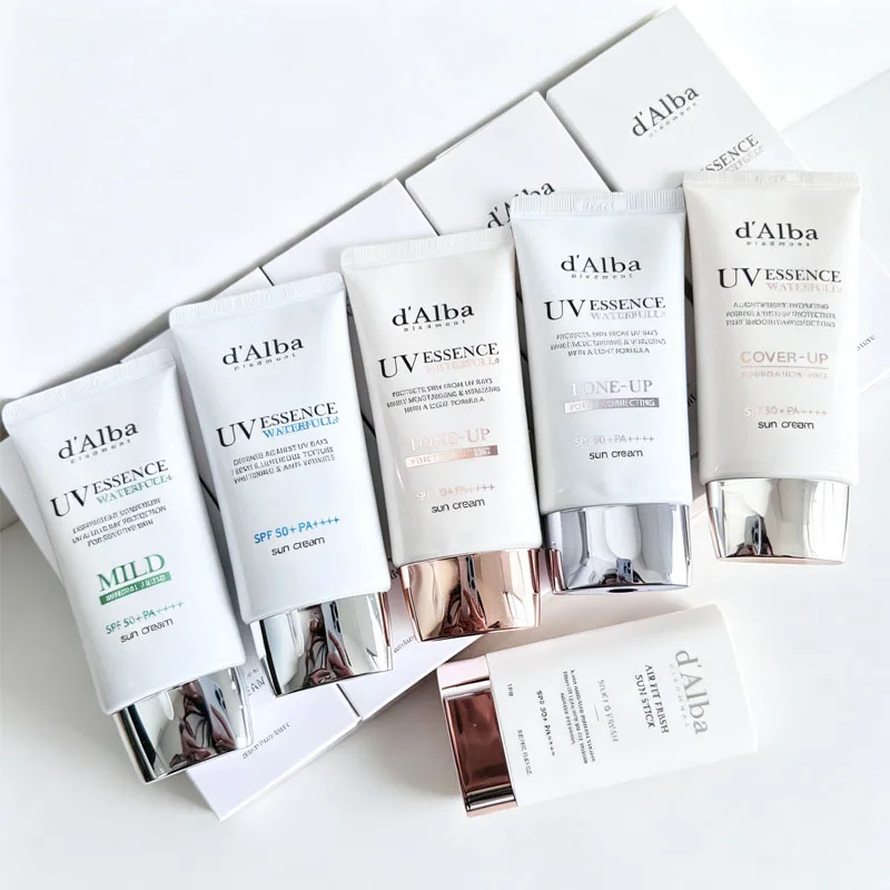 Dalba SPF50+ Sunscreen Korean UV Essence Waterfull Sun Cream Solar Blocker Skin Cream Anti Block Facial Mild Moisturizer 50ml