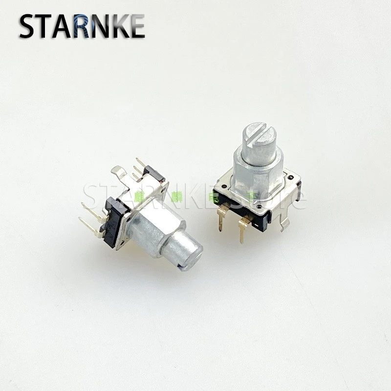 2PCS EC12 Digital Encoder With Switch 5-Pin 20 Positions Car Audio Air Conditioning Navigation Controller