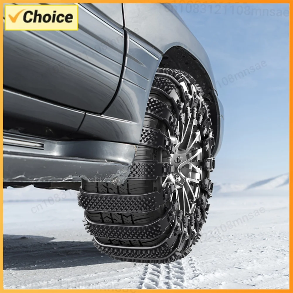 Car Tires Anti-skid Chain Strong Toughness Emergency Tire Chain Antiskid Belt Wheel Cable Truck SUV Winter Off Road Accessories