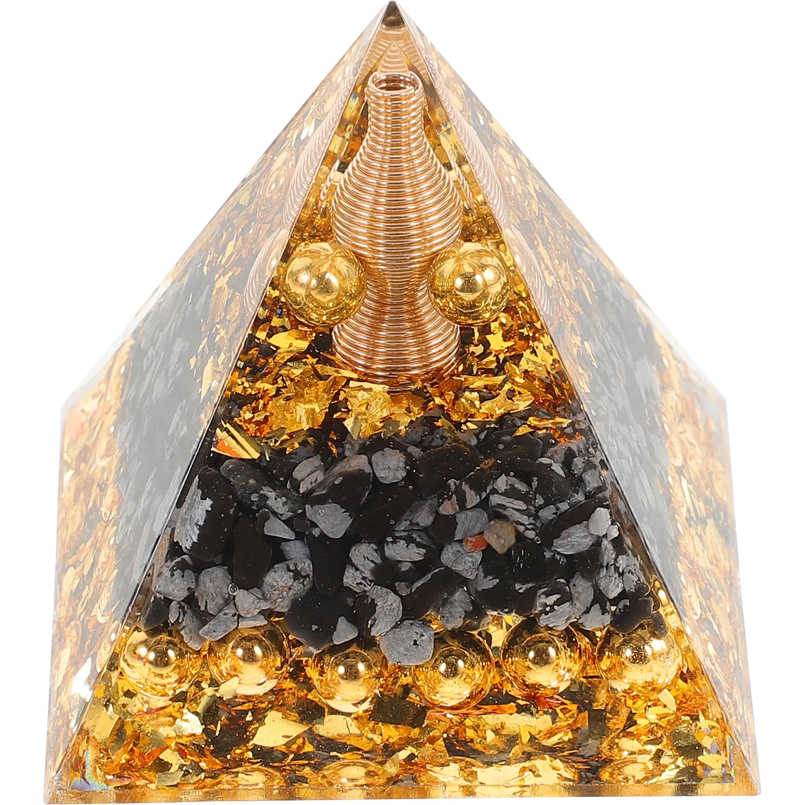 

Small Resin Pyramid Decor For Home Desktop Decoration Energy Enhancing Artwork Ornament Creative Indoor Adornment Health