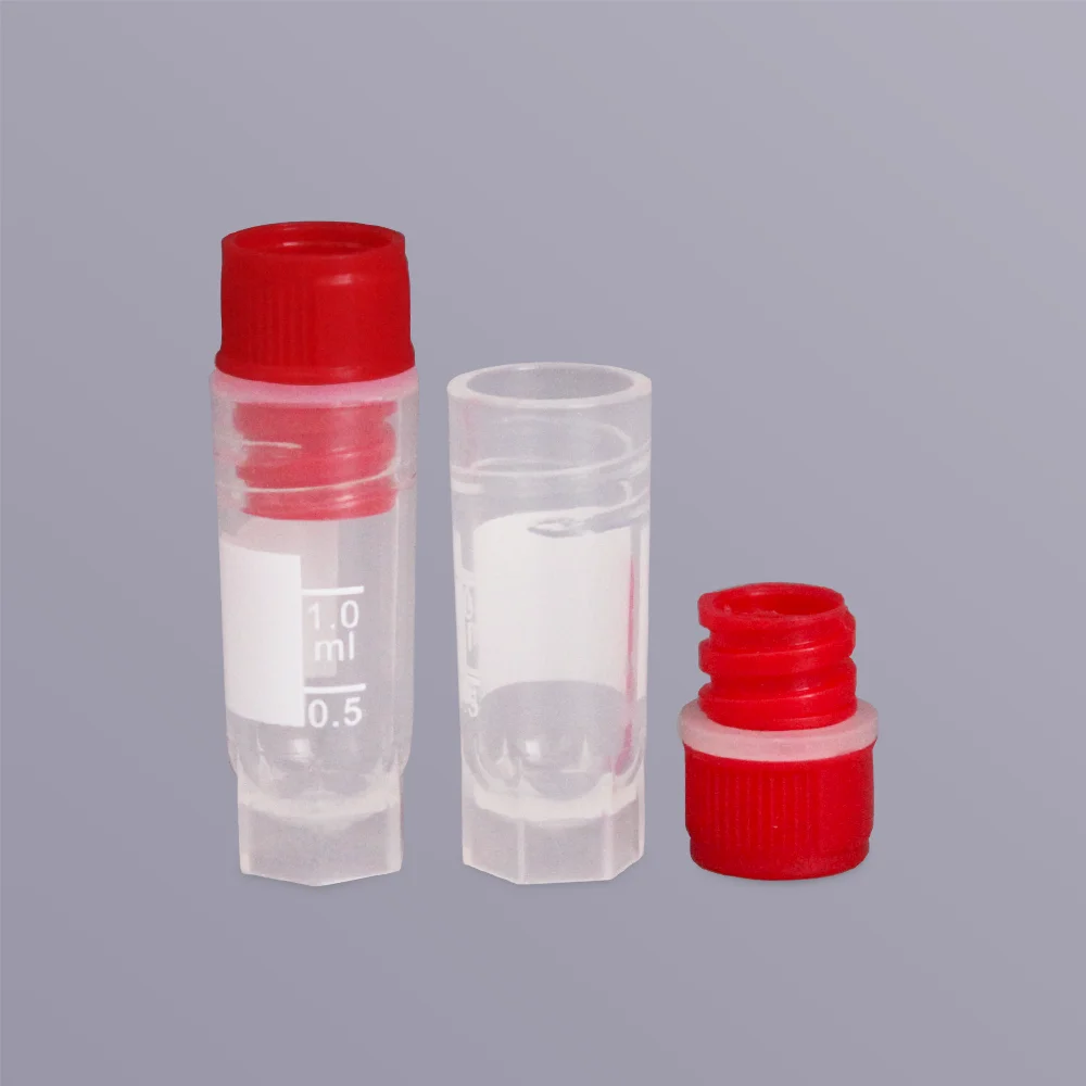 50PCS  1.0ml 1.8ml 5.0ml  Cryogenic Vial, Cryotube External Thread  Internal thread，sterile