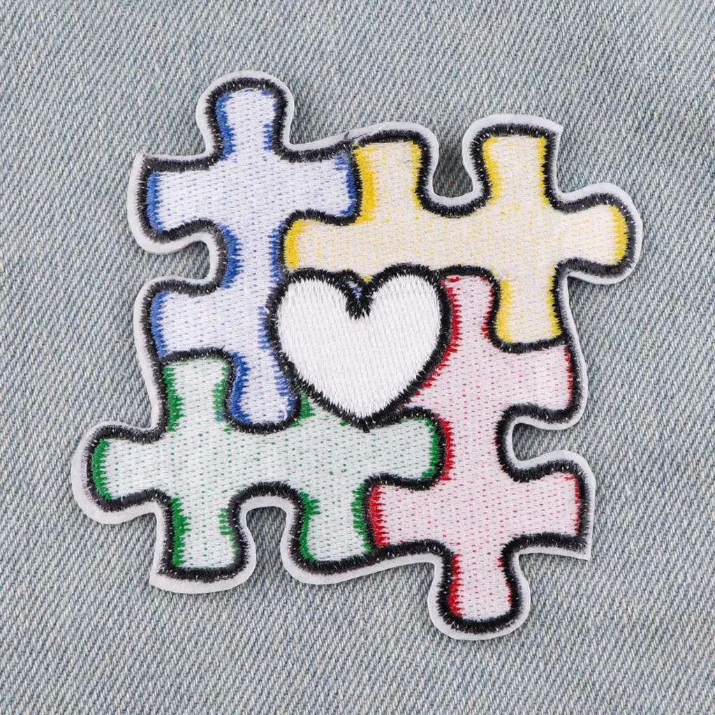 Autism Awareness Pacth Sticker Iron On Patches Backpack Handbag Sew On Patches For T-shirt Jacket Backpack Patch For Badge Gifts