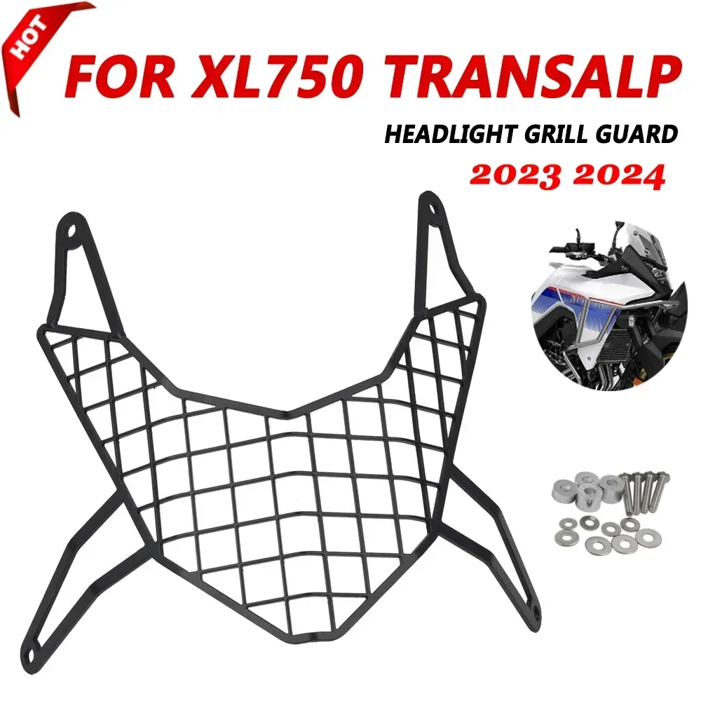 

FOR HONDA XL 750 TRANSALP Transalp750 2023 2024 Motorcycle Accessories CNC Headlight Grille Guard Head Light Cover Protector