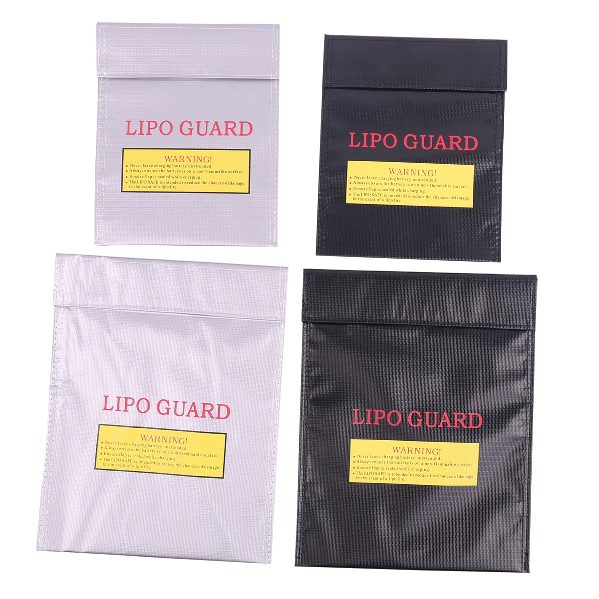 LiPo Guard Safety Bag for Lithium Battery Storage And Charging Fireproof Blast Proof M-21.4x18 L-30.3x23 cm