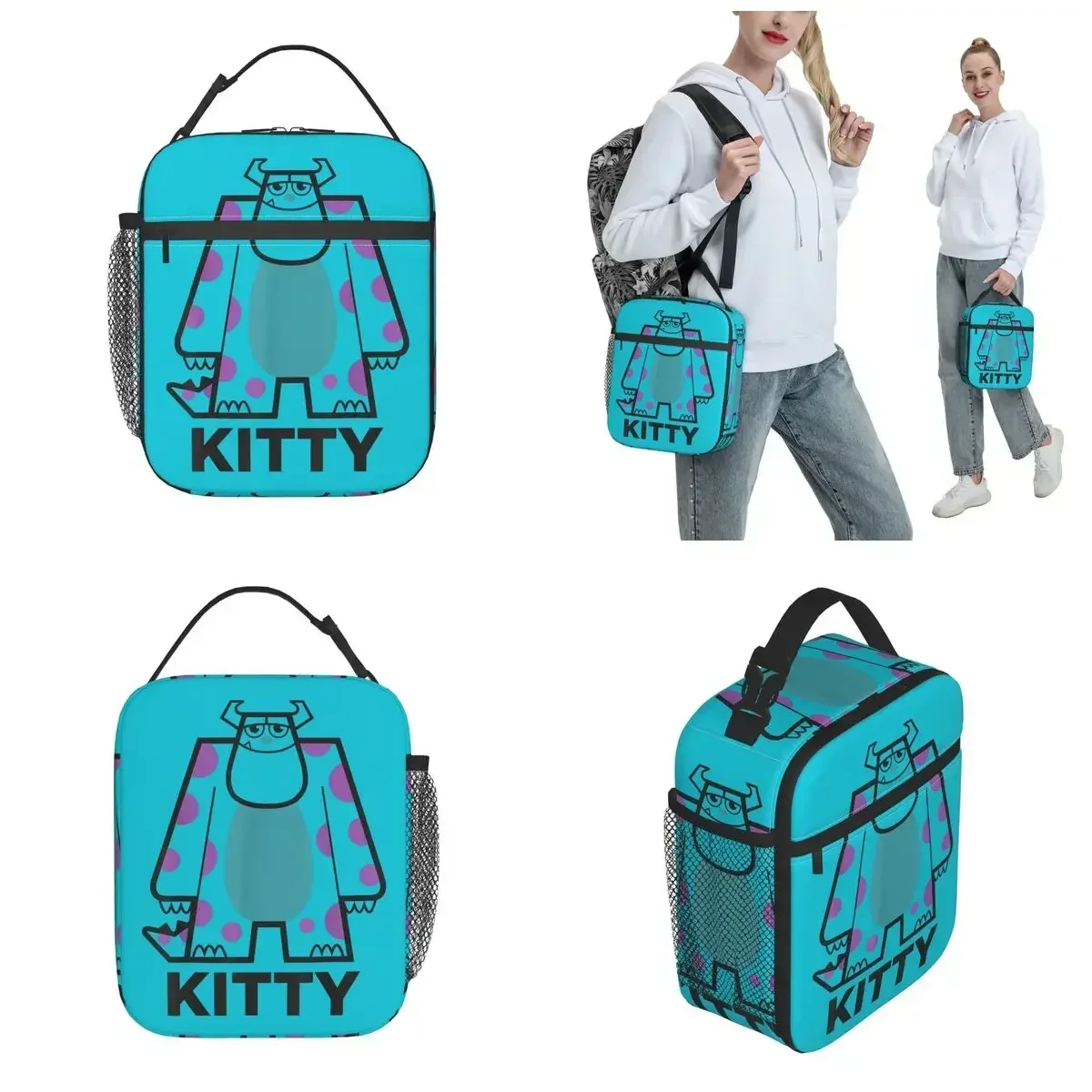 

Изолированные сумки для обеда Monsters Inc Sulley, герметичный контейнер для еды, сумка-холодильник, сумка-тоут, ланч-бокс, сумки для хранения еды на открытом воздухе