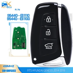 KEYECU muslimax/muslimsmart Remote Key 3 pulsanti 433MHz ID47 Chip Fob per Hyundai Genesis 2014 2015 2016