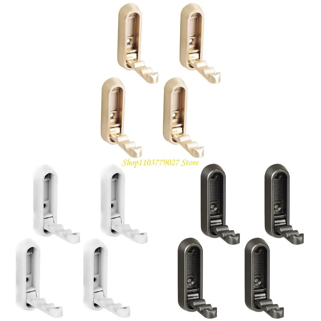 

C4DF Space Saving Invisible Wall Hook Folding Wall Hook Metal for Home Organization