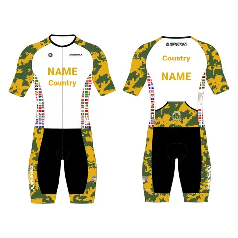 Custom MEN'S Performance Triathlon Trisuit Training Clothing Colorful Skinsuit RIGHTTRACK Swimming Cycling Running Appare