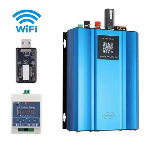 WiFi Monitor Solar Photovoltaic Battery Anti Back Flow Grid Connected Inverter 1000W Single Phase string Battery High Frequency