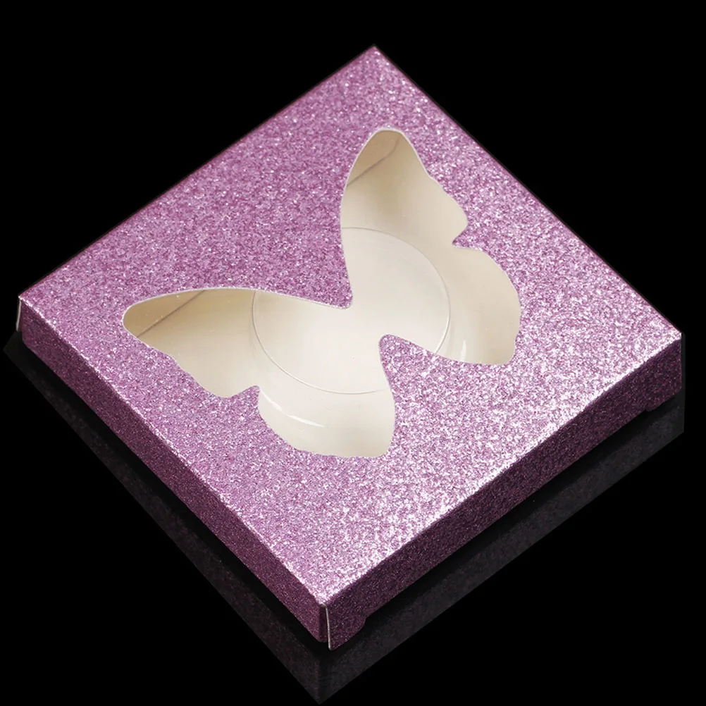 

10 Sets Colorful Square Eyelash Box Cases Portable Storage False Lashes Packaging