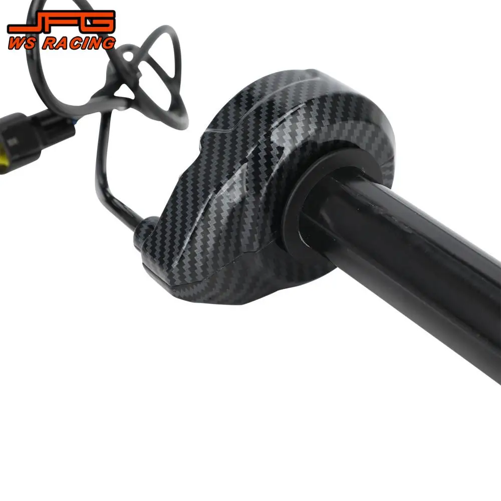 خنق تويست بدوره قبضة دراجة نارية الملحقات ألياف الكربون نمط قبضة ل Sur-Ron S Surron X دراجة كهربائية عبر البلاد #4