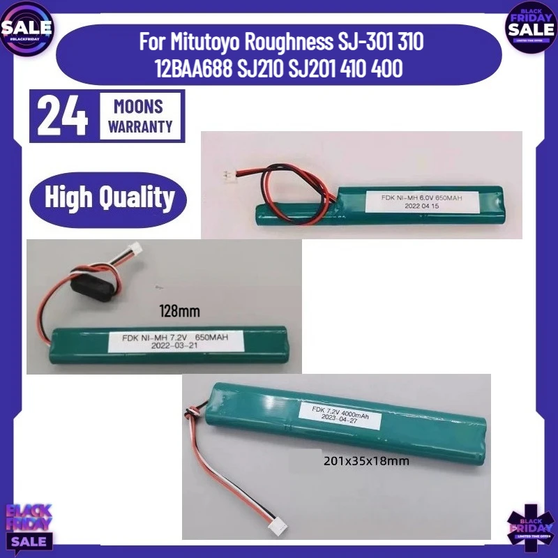 New High Quality 6V 7.2V Measuring Instrument Battery for Mitutoyo Roughness SJ-301 310 12BAA688 SJ210 SJ201 410 400