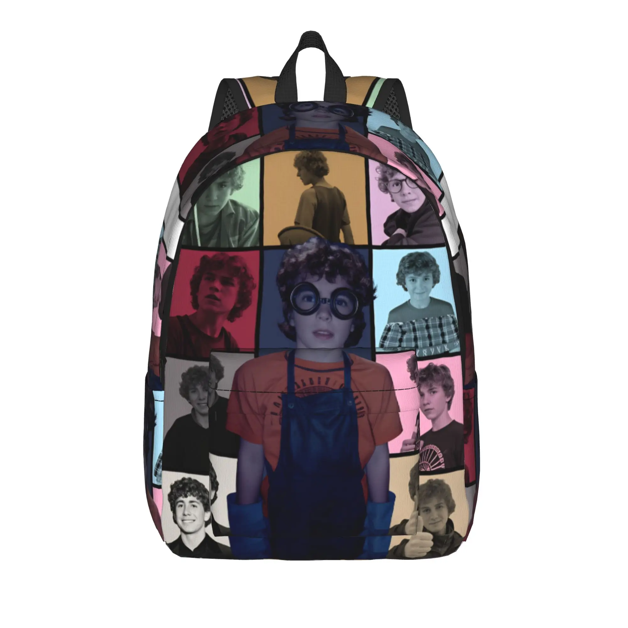 Walker Scobell Smile Mask USA Actor Backpack Student  Lightweight Backpacks Polyester Kawaii School Bags Cycling Design Rucksack