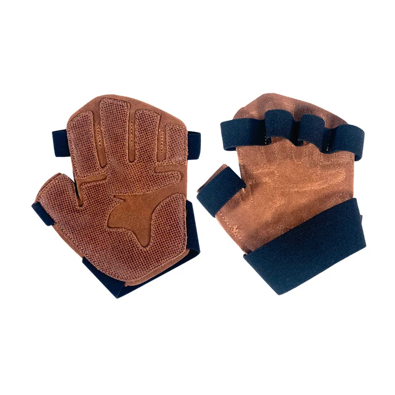 

Cowhide fitness non-slip gloves equipment pull-up horizontal bar training sports anti-cocooning weight lifting gloves