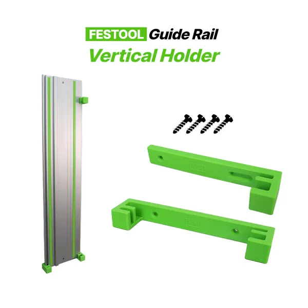 Vertical Wall Mount Guide Rail Holder Compatible with Festool FS Guide Rail, Track Saw Rail Storage Bracket,