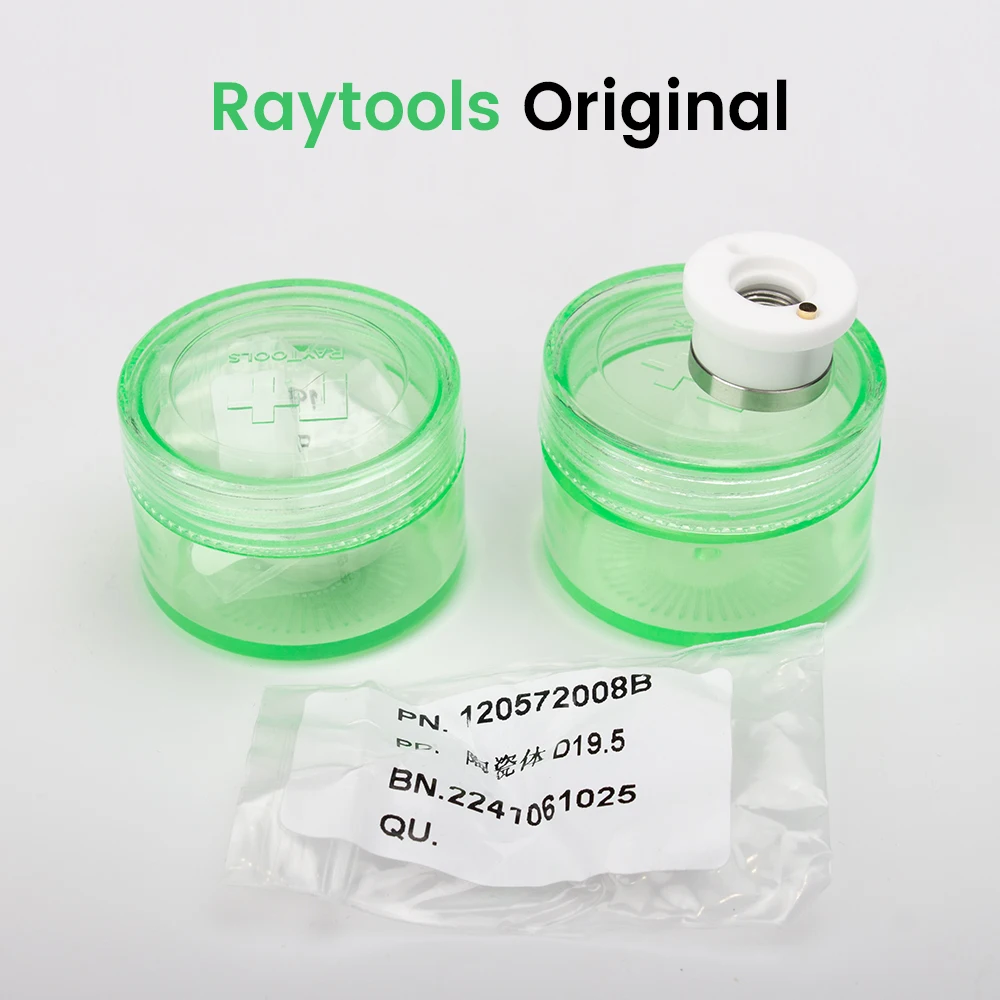 Original Raytools Laser Ceramic M8 D19.5 H12.9 Body Nozzle Holder Ring for 3D BT240S BM110 BM111 Fiber Laser Cutting Head