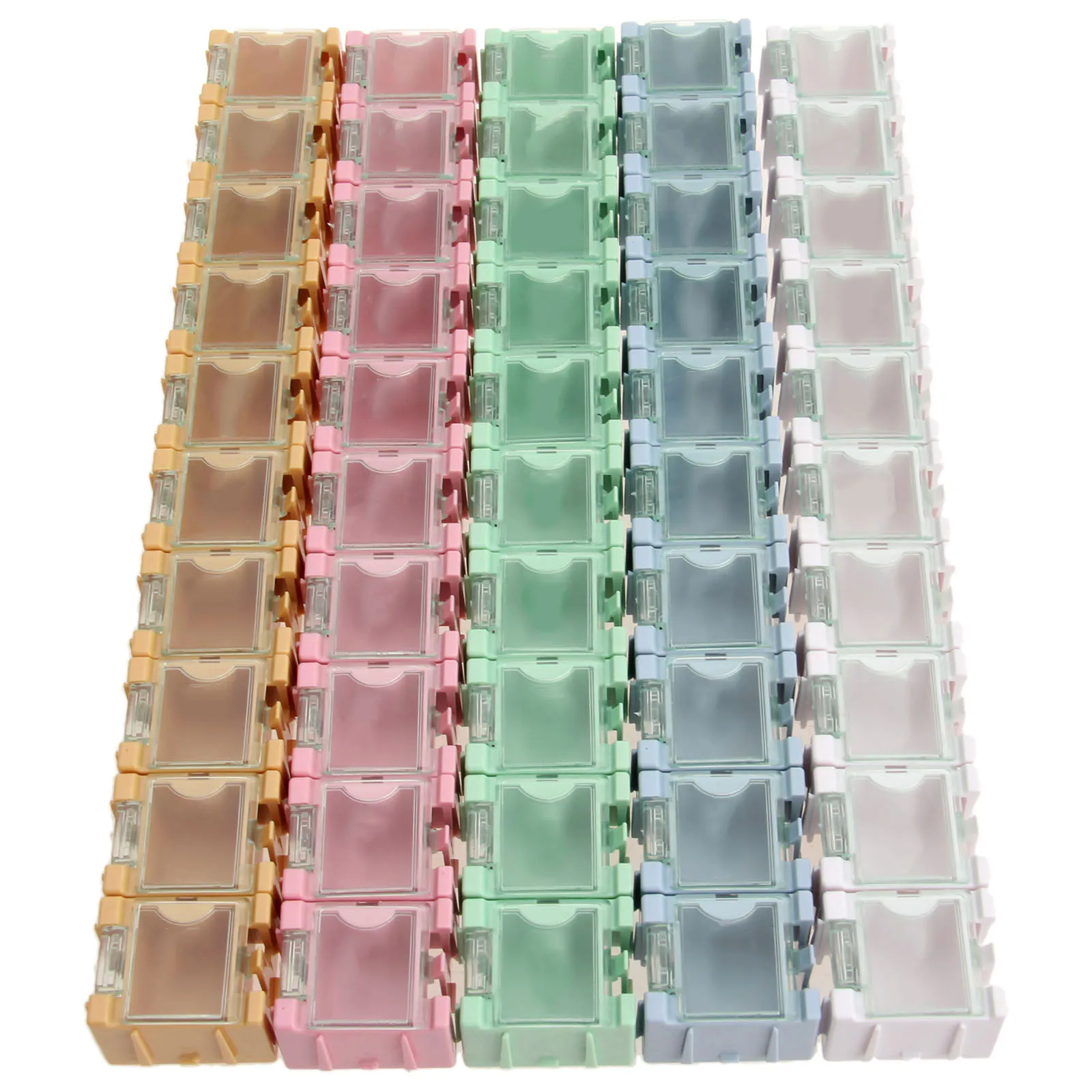 10 Pcs Electronic Component Part Case Laboratory SMT SMD Container Box Electronic Components Mini Storage Case Anti-static