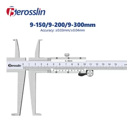 9-150mm 9-200mm 9-300mm wysoka precyzja długi pazur średnica wewnętrzna rowek noniusz zacisk narzędzia pomiarowe instrumentu 0.02mm