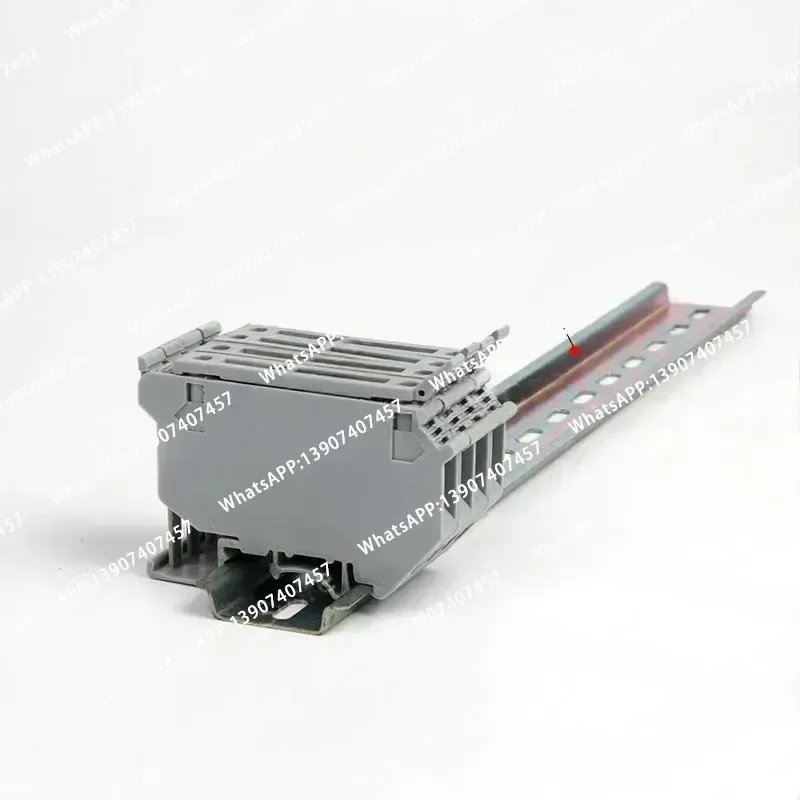 50PCS for UK5-HESI UK5RD 4mm2 DIN Rail Screw Clamp Fuse Holder Base Terminal Blocks Connector for UK Fuse Accessories