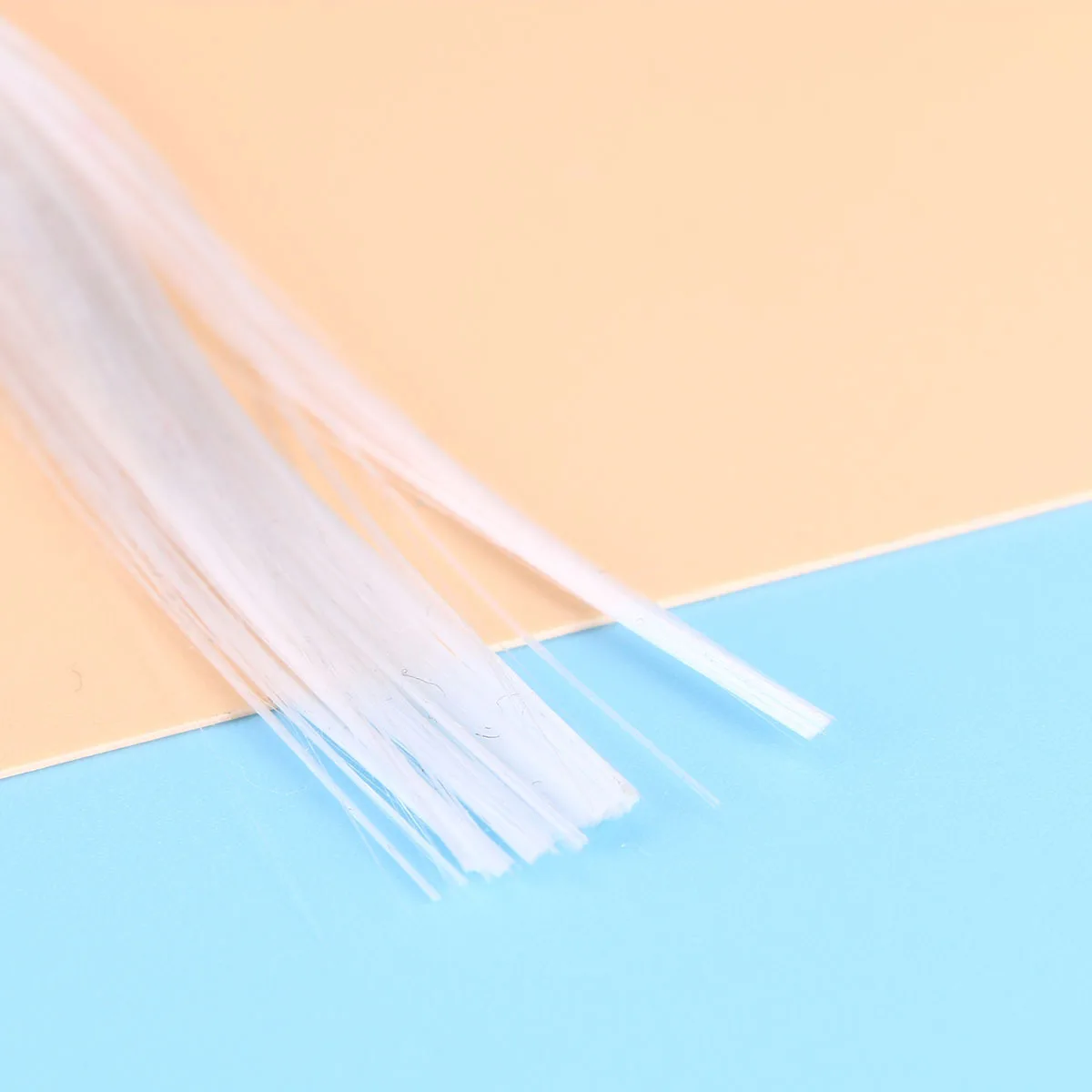 1 pièces 50Cm fibre de verre pour Extensions d'ongles blanc haute qualité robuste bricolage fournitures de Nail Art pour Salon et usage domestique