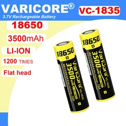 VariCore VC-1835 18650 3.7V Li-ion 3500mAh 15A discharge Power Rechargeable battery For Strong Flashlight Batteries