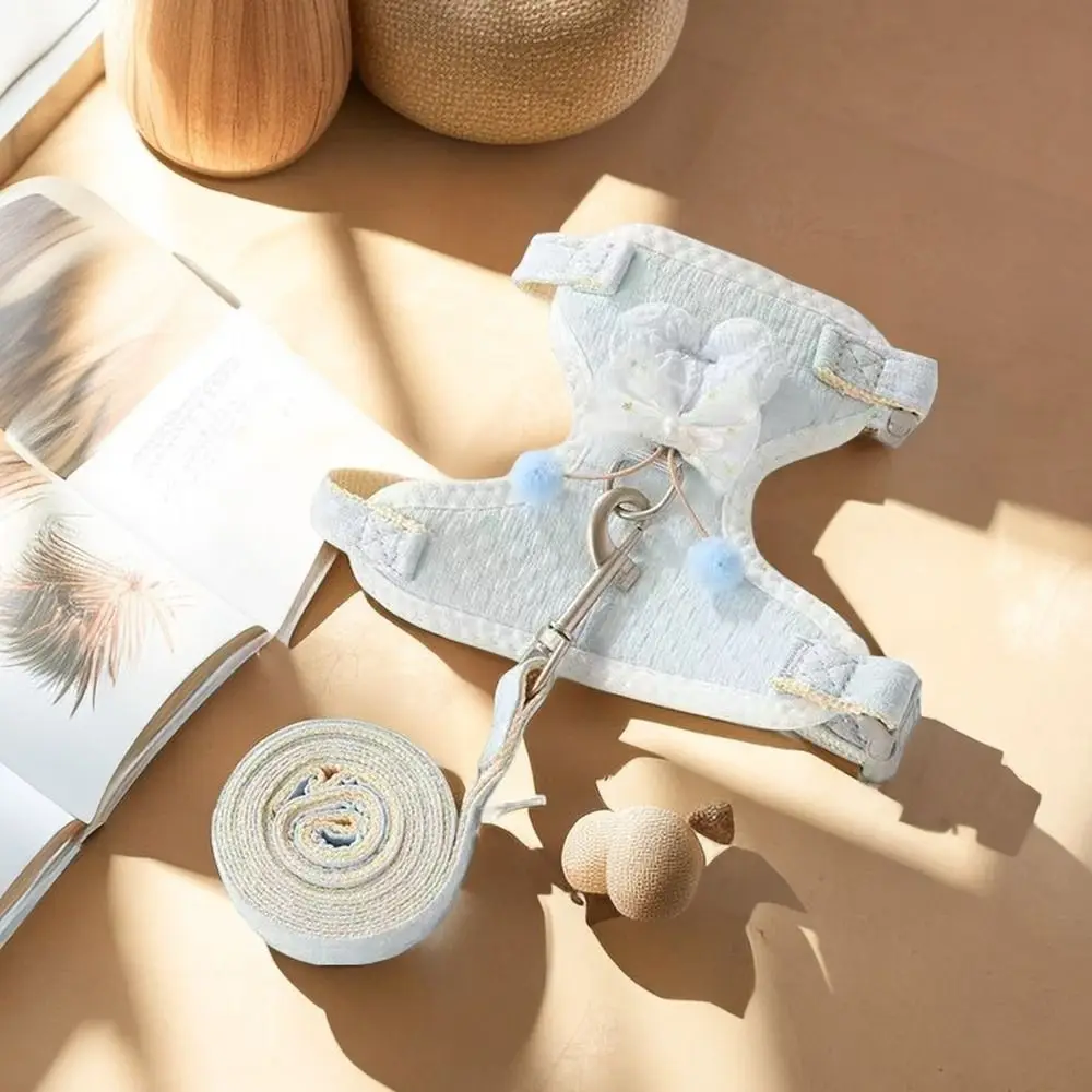 

Breathable Pet Vest Harness Escape Proof Anti breakaway Dog Chest Strap Adjustable Lightweight Pet Leash Set Dogs