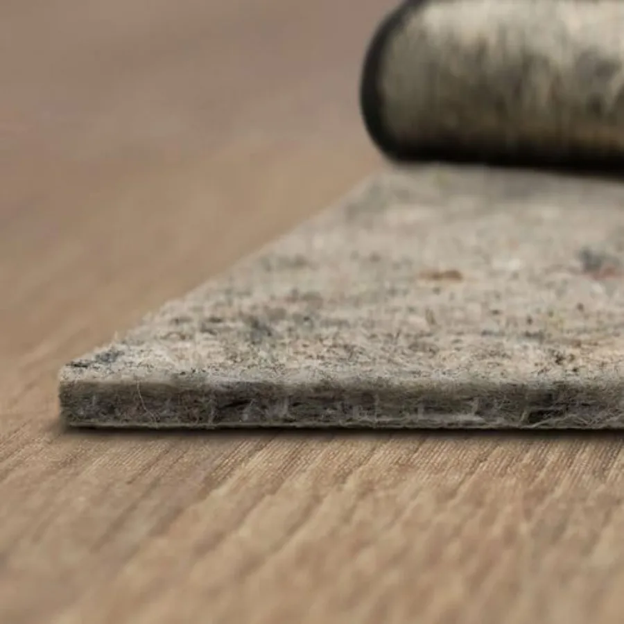 

Противоскользящая подложка для ковров - войлок толщиной 1/4 дюйма + резиновый противоскользящий слой - двухсторонняя подушка для полов из твердых пород дерева, ковровых покрытий и плитки, сделано в США