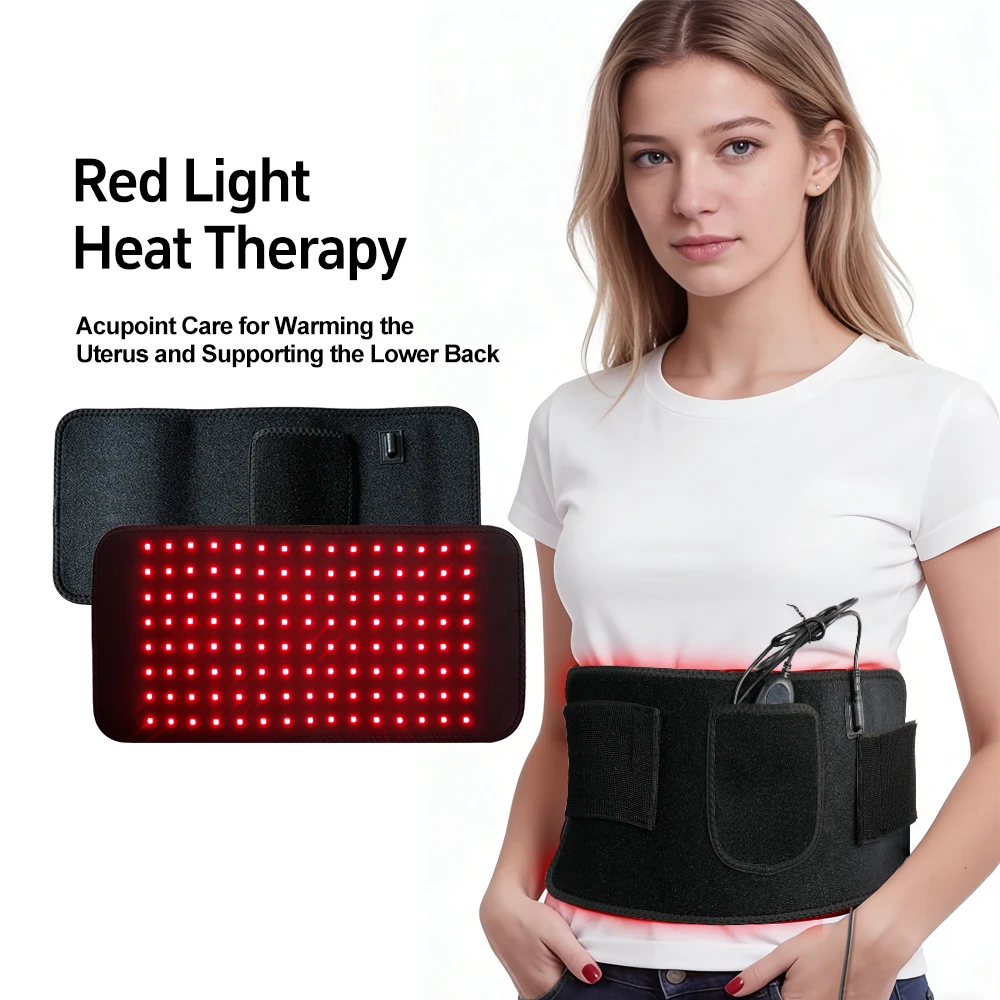 

Массажный пояс для тела с инфракрасной светотерапией, 120 светодиодов, 660 нм, 850 нм, для красоты и здоровья, облегчение боли в пояснице