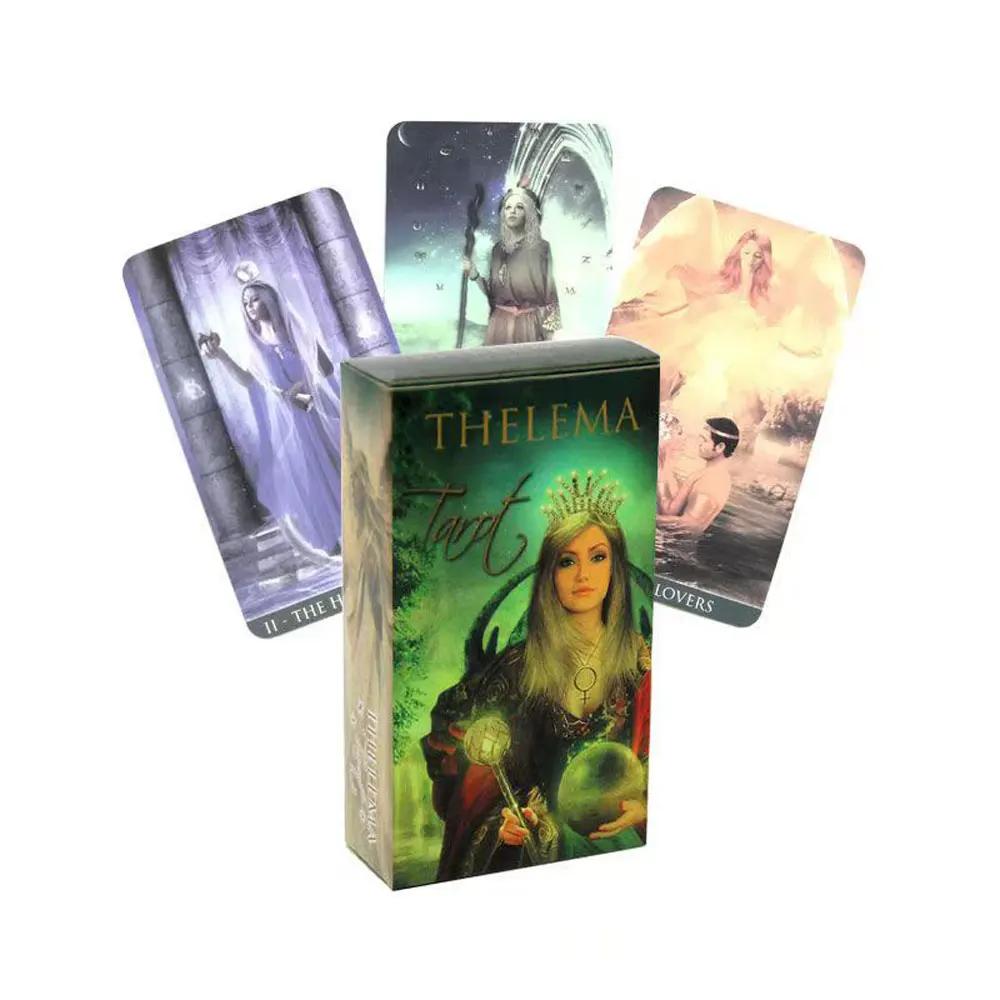 

Hot Selling Thelema Tarot Leisure Entertainment Card Family Gathering Divination Deck Tarot Board Playing Card Game