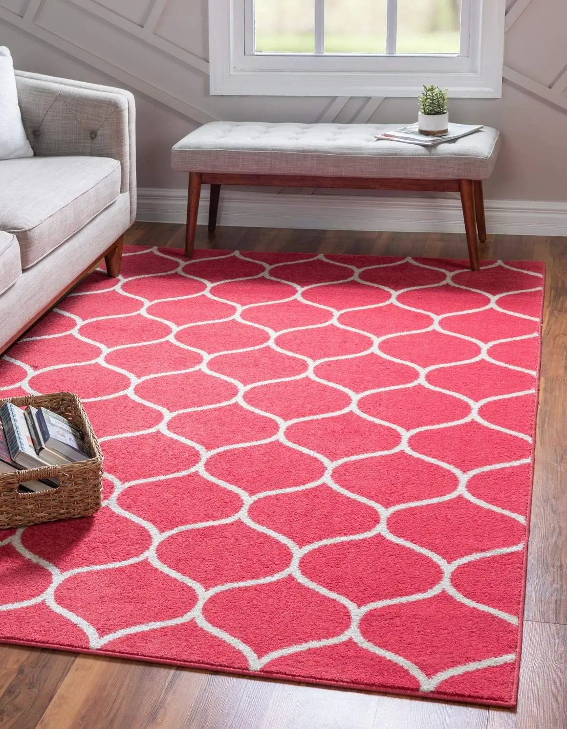 

Trellis Frieze Collection Area Rug - Rounded