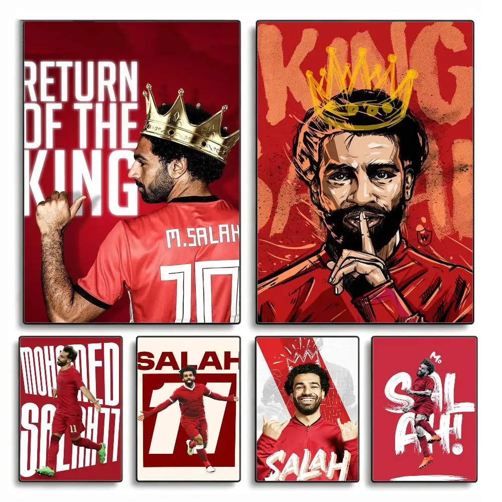M-mohamed Salah ART   Poster HD Self Adhesive Waterproof Wall Art Ideal for Home Office Dorm Gift