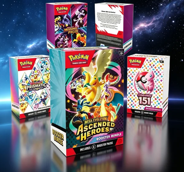 *-*2026 Pokémon English Mega Evolution Ascended Heroes Scarlet Violet 151 Booster Bundle ME03 Trainer Box Collected Trading