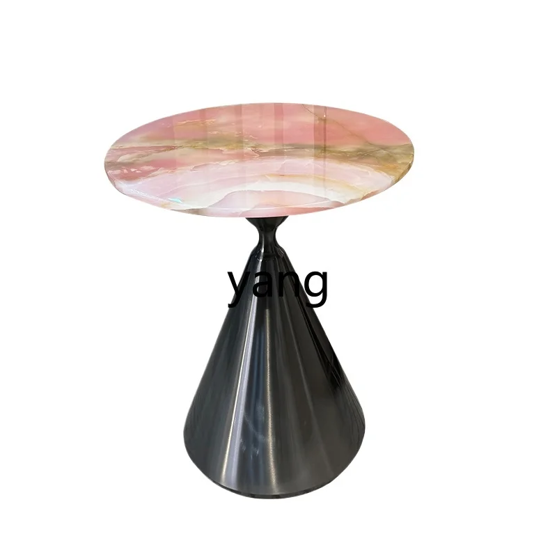 

YHM round living room household sofa small round coffee table