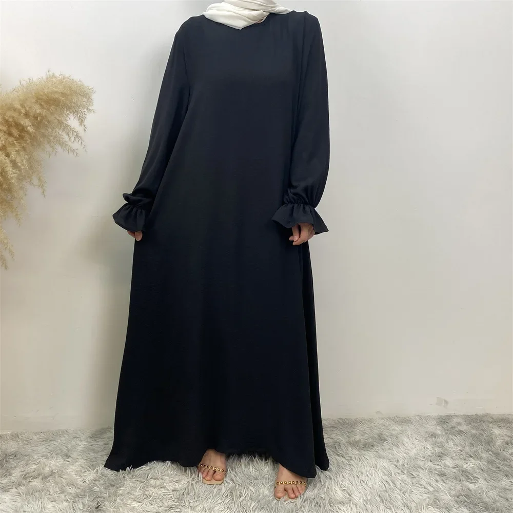 

Women Middle Eastern Turkish Dresses Patchwork Loose Arabia Dubai Abaya Muslim Dress Women Party Evening Dress Islam Clothing