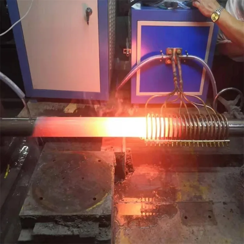 New High-Frequency Induction Heating Roller Shaft Installation Red Sleeve Equipment Hot Matching Heater