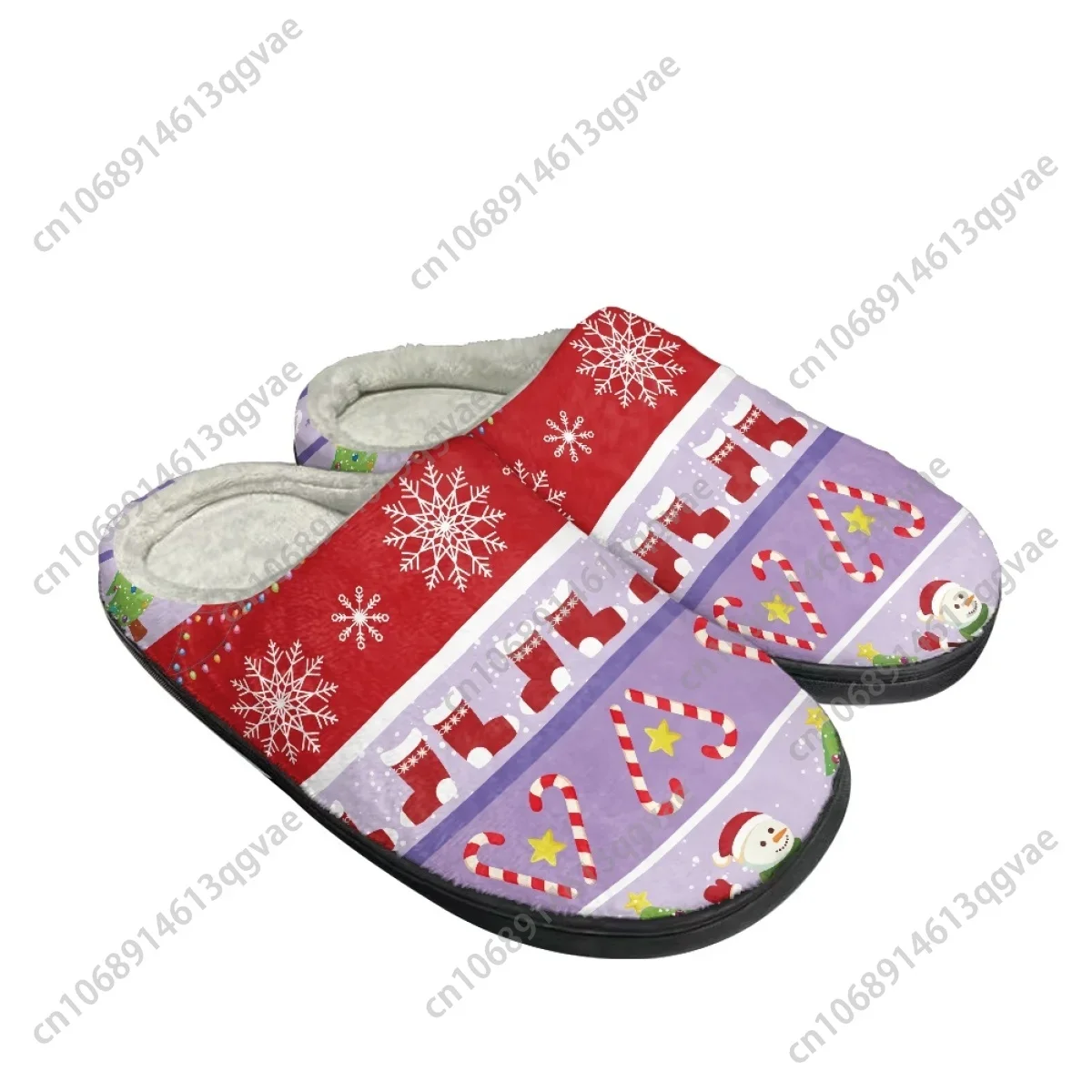 2025 New Arrival Winter Christmas Star Dog Paw Home Cotton Slippers Mens Womens Teenager Plush Bedroom Keep Warm Custom Slipper