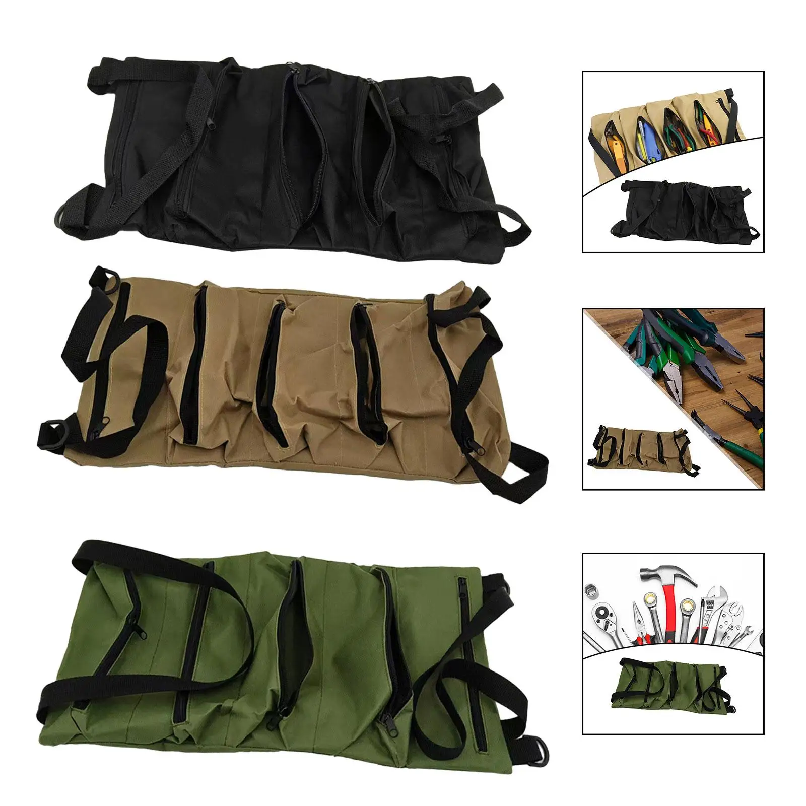 

Handbag with the roll -up tool with 5 zip pockets Poller Spoche Arpropos Ratals