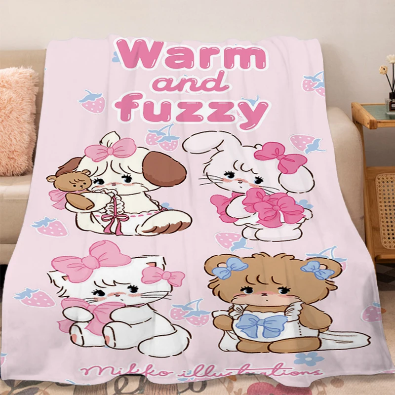 Sofa Blankets A-Mikkos Winter Microfiber Bedding Bed Blanket King Size Blanket Fluffy Soft Blankets Warm Fleece Camping Custom