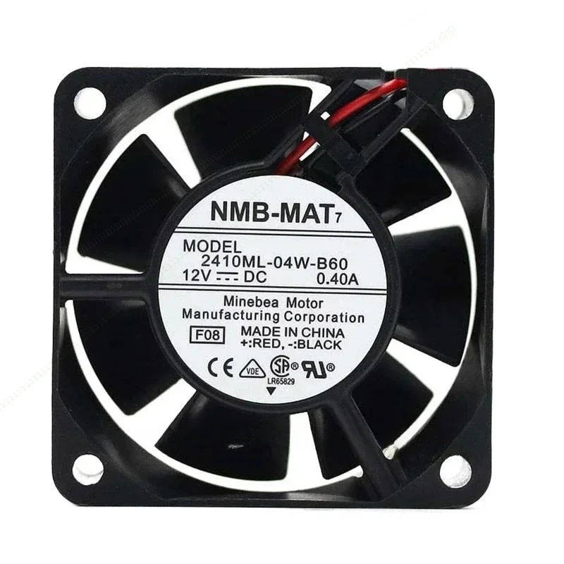 

W New original for NMB 2410ML-04W-B60 B69 12V 0.4A 6cm 6025 power supply chassis motherboard silent cooling fan