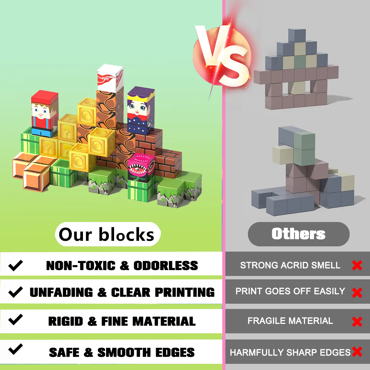 كتل مغناطيسية صغيرة مجموعة سفر ألعاب أطفال مكعبات مغناطيسية بناء البناء لعبة الجذعية صندوق حديد محمول ألعاب تعليمية هدية عيد الميلاد